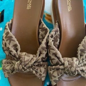 Michael Kors sandals mk logo